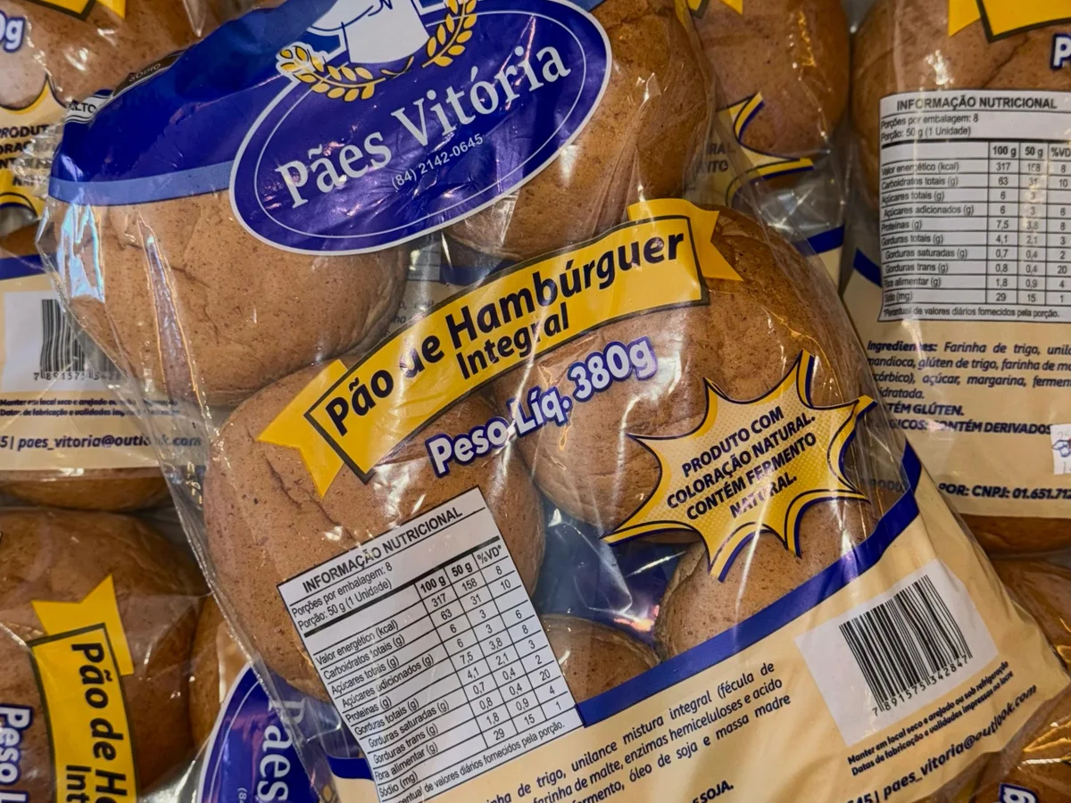 Produtos embalados Pães Vitória